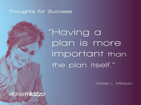 Thoughts for Success: Having a Plan is More Important than the Plan Itself